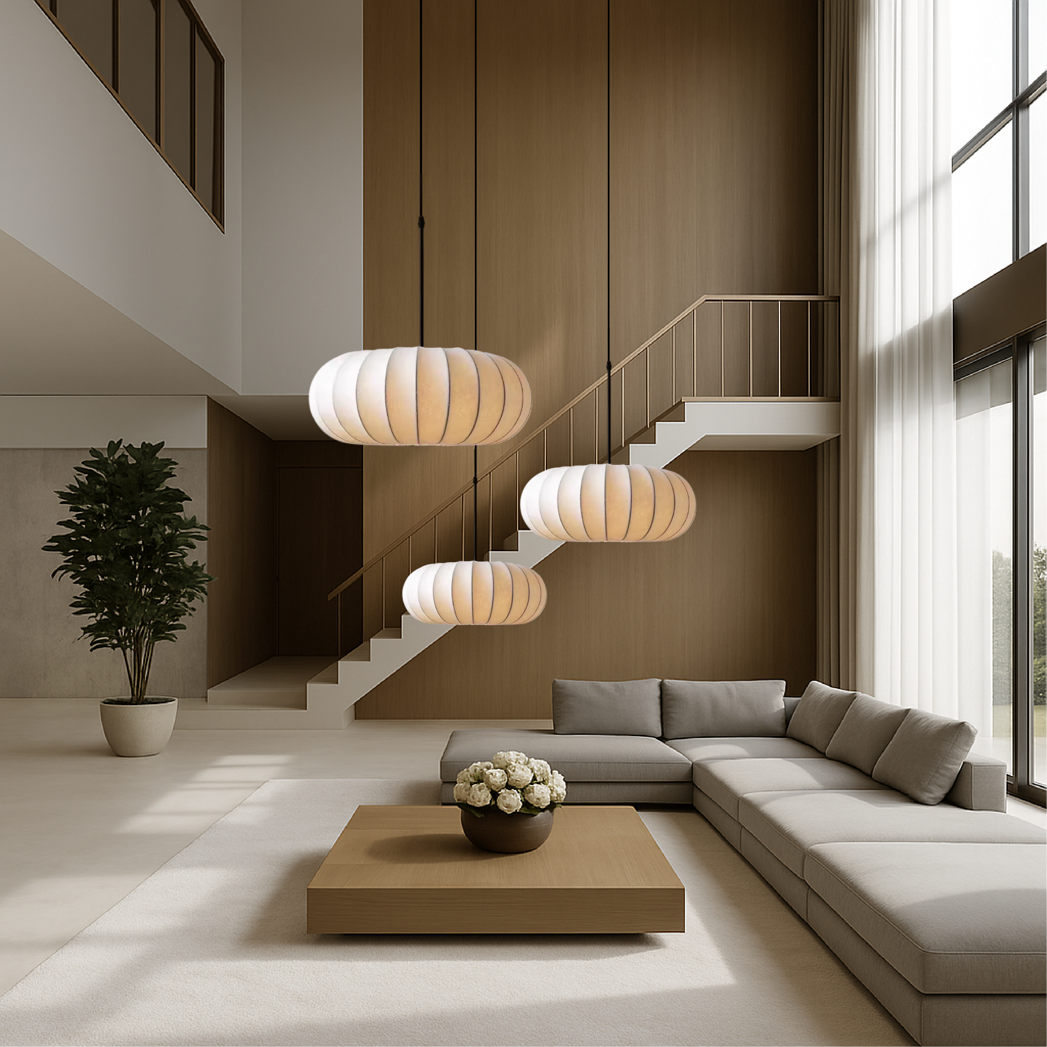 Verona Silk Pendant Light