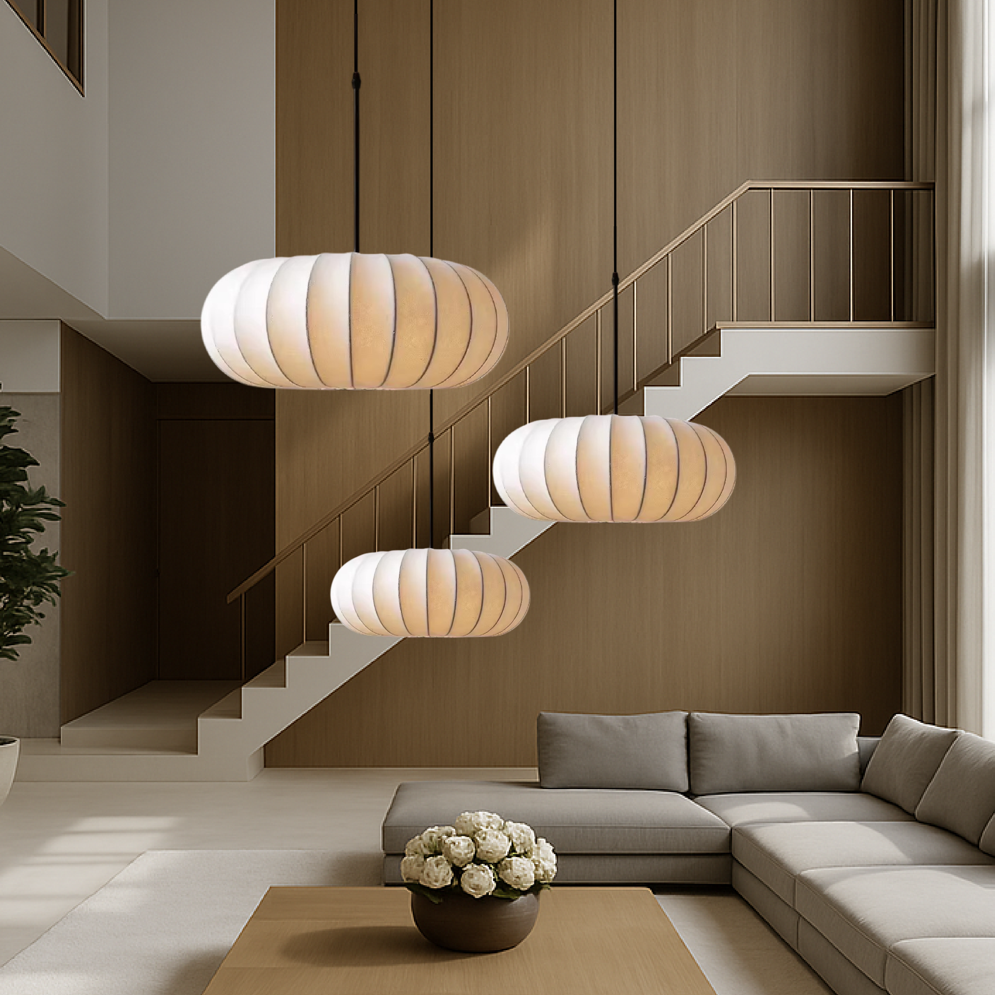 Verona Silk Pendant Light