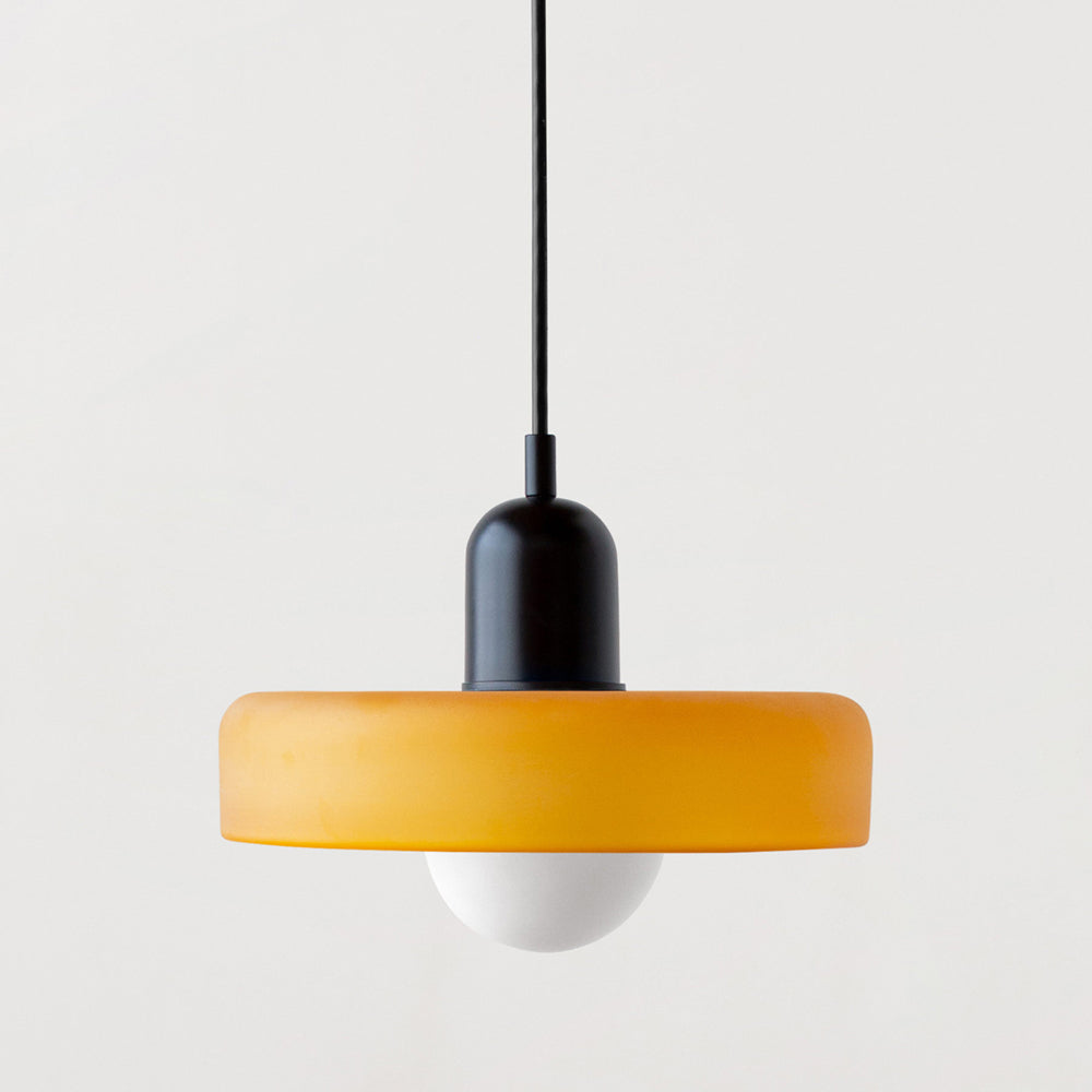 Bauhaus Colored Glass Pendant Light