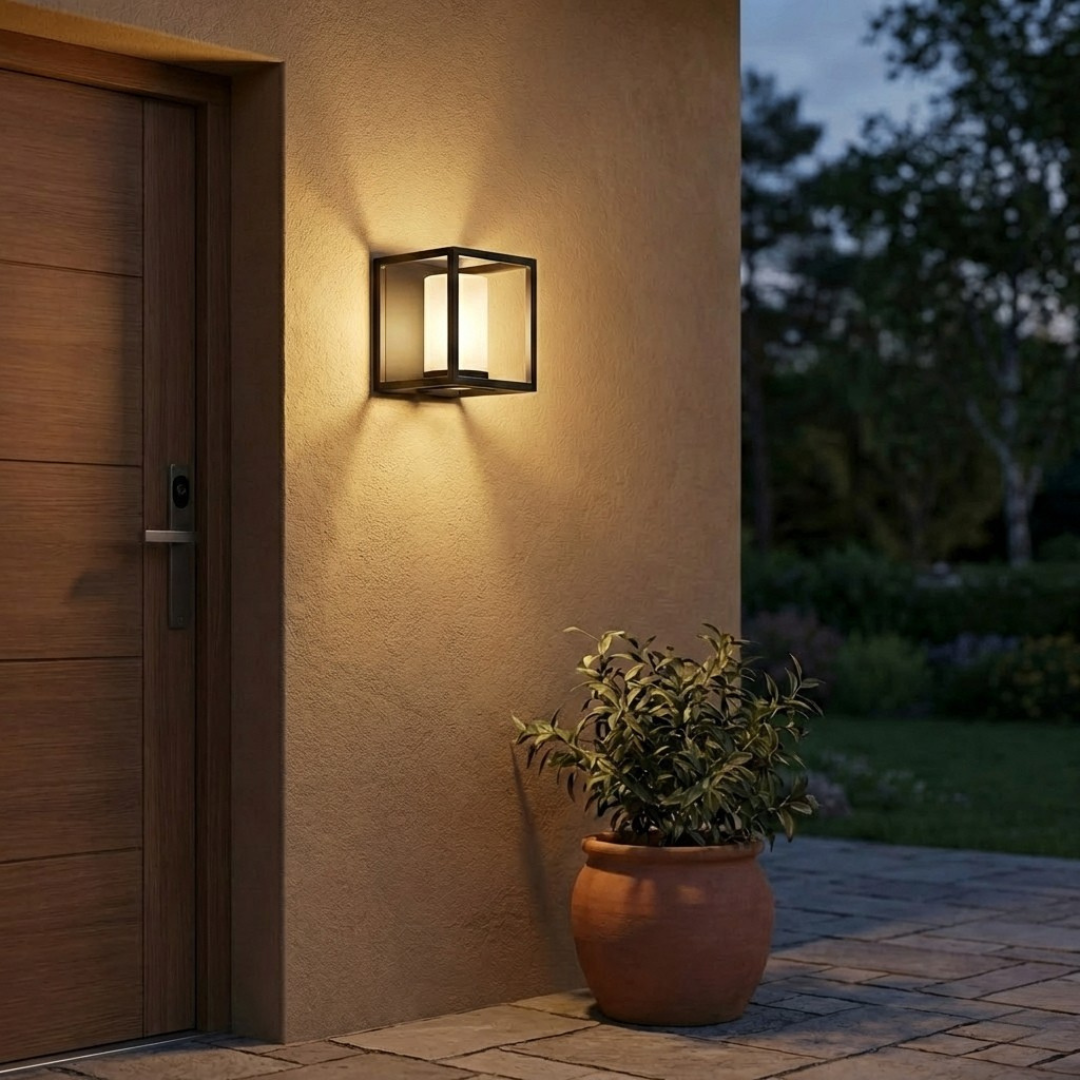 Outdoor Lantern Wall Sconce And Table Lighting Fixture