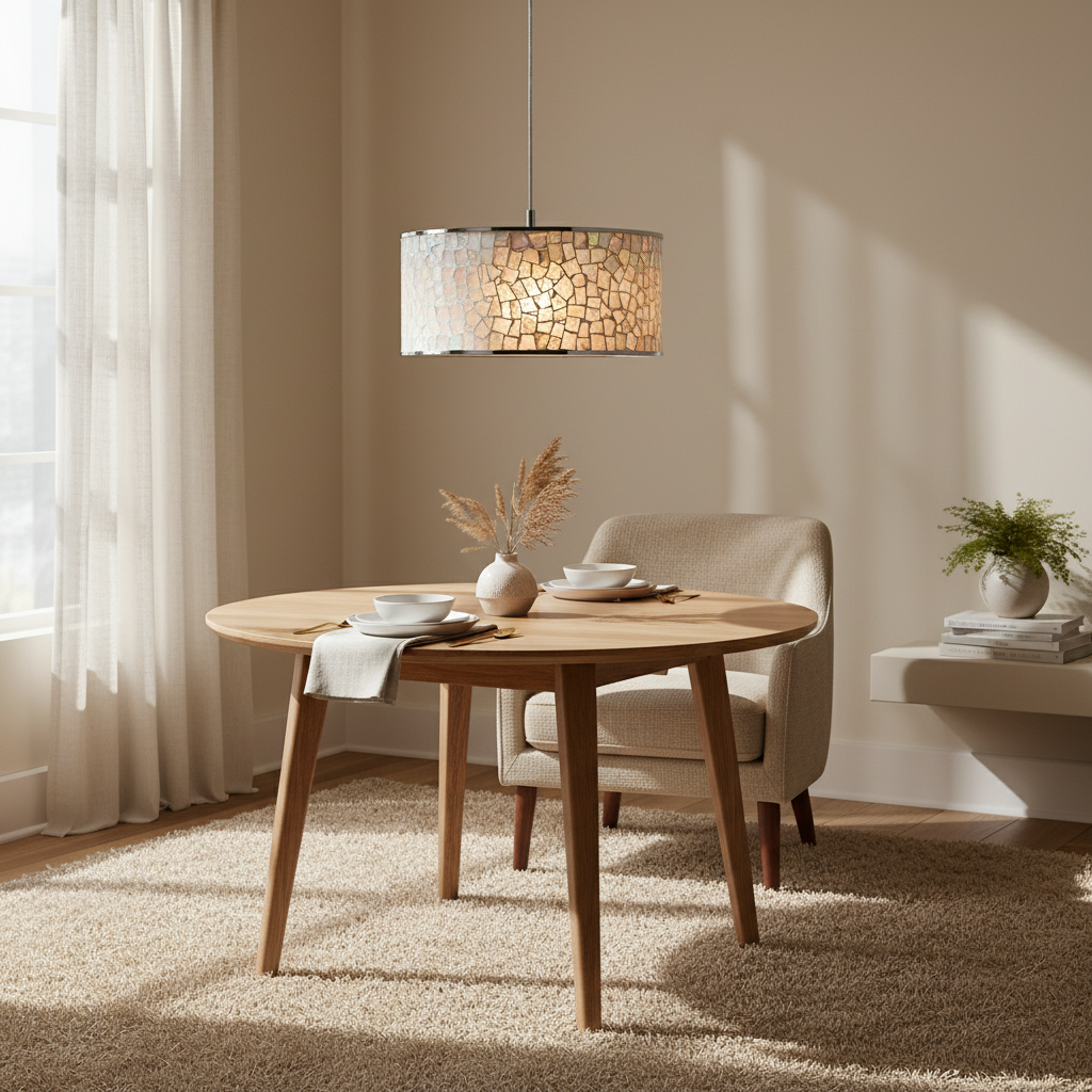 Mosaic Drum Pendant Light