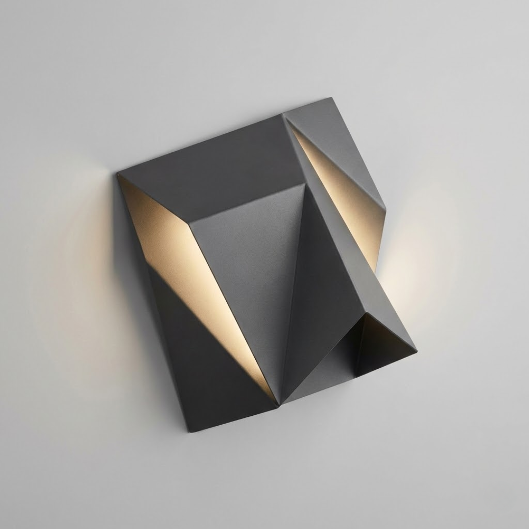 Geometric LED Wall Sconce Lighting Fixture