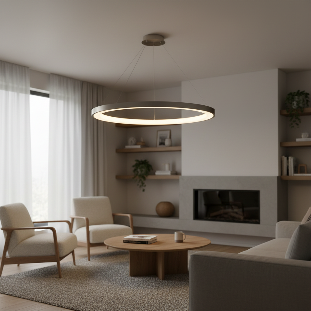 Modern Halo Ceiling Light