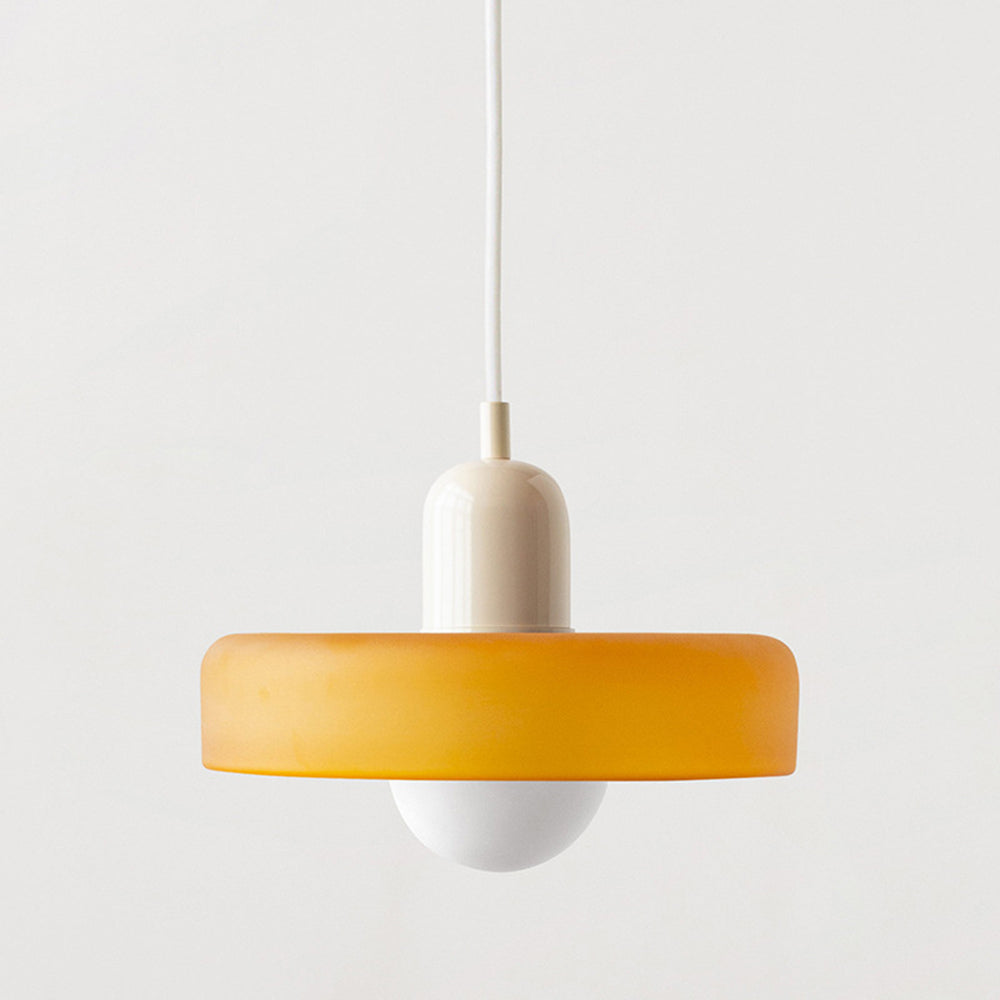 Bauhaus Colored Glass Pendant Light