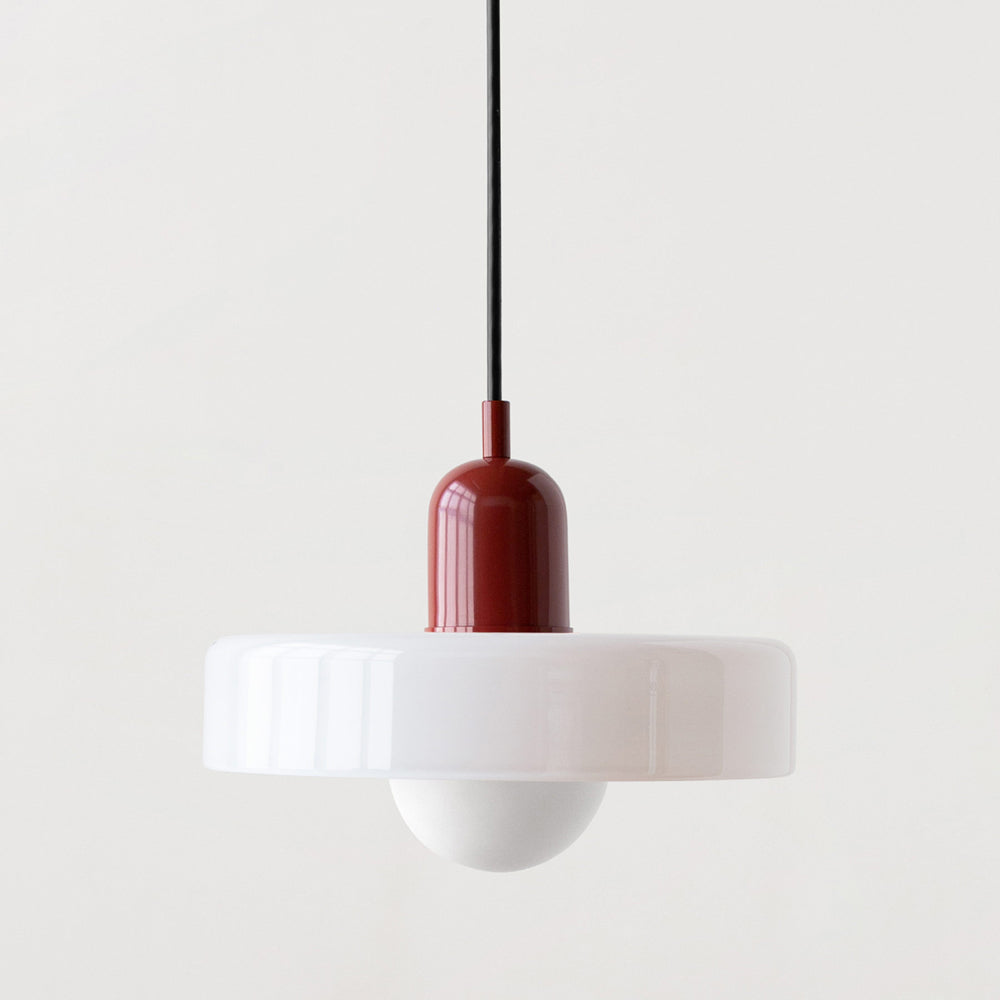 Bauhaus Colored Glass Pendant Light