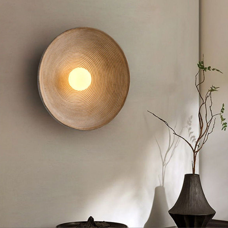 Japanese Wooden Wall Light