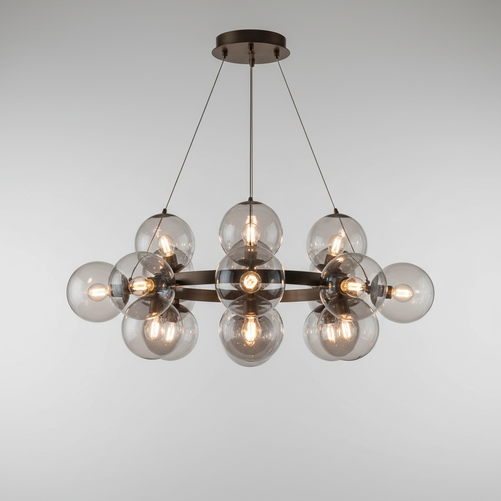 Modern Cluster Globe Chandelier