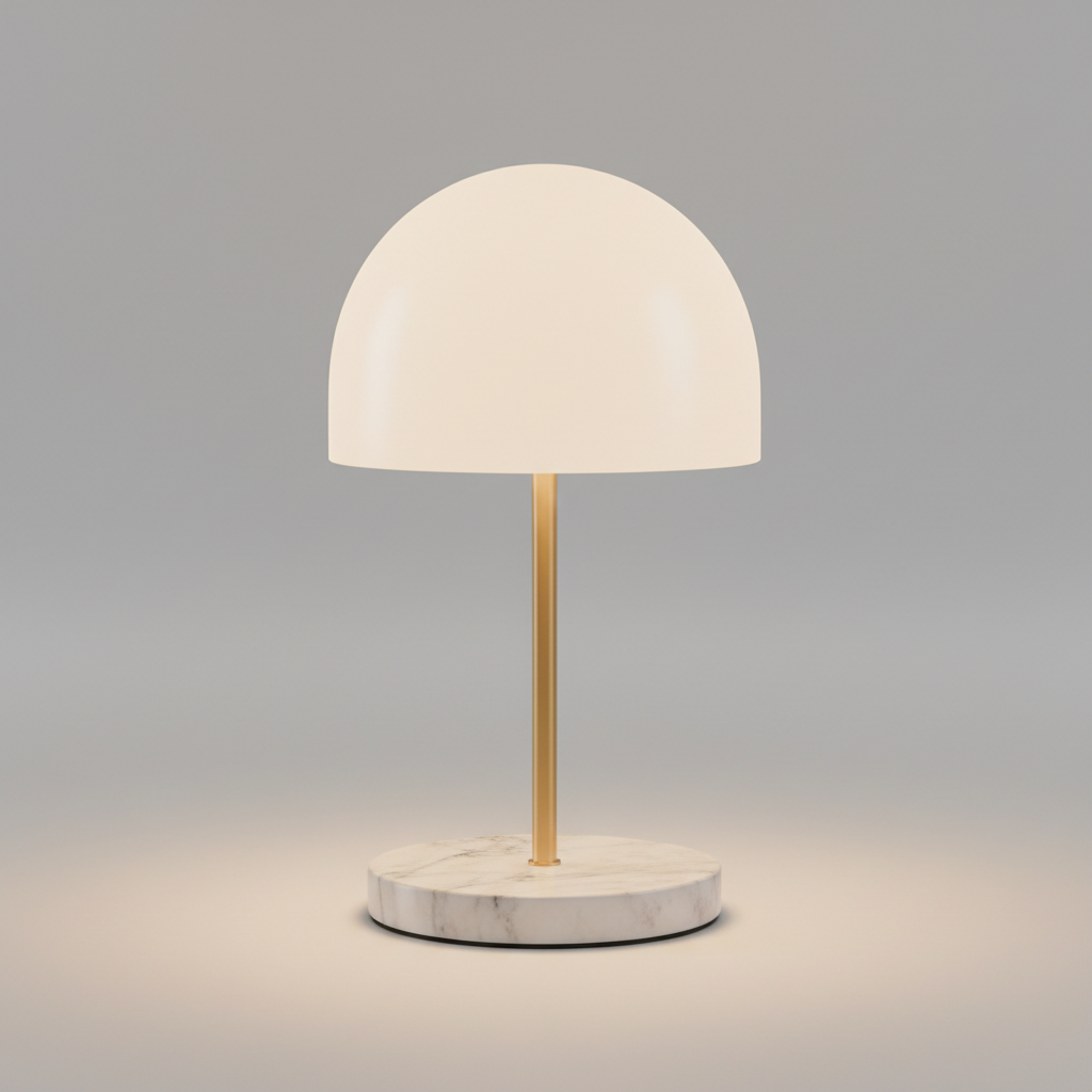 Modern Marble Base Dome Table Lamp