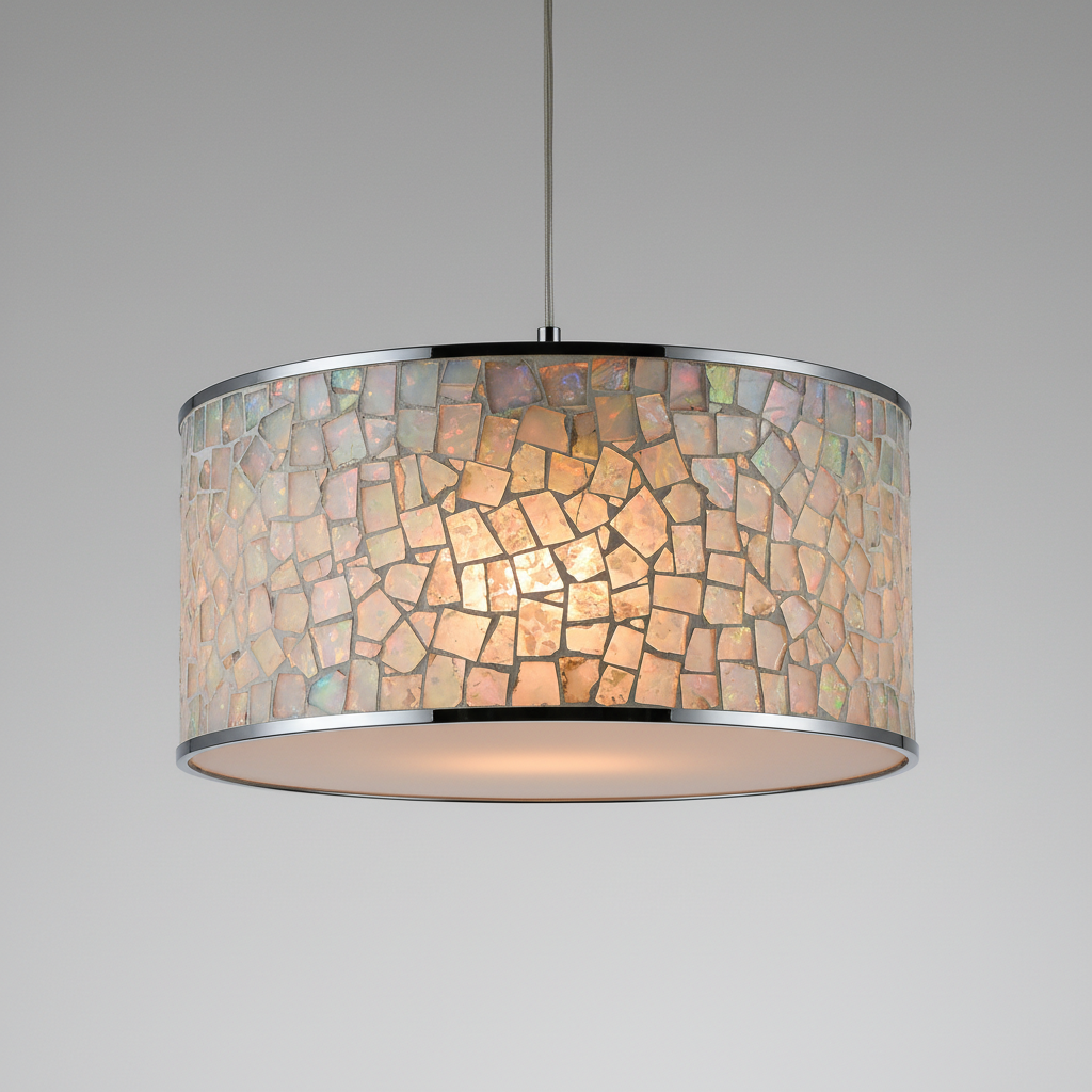 Mosaic Drum Pendant Light