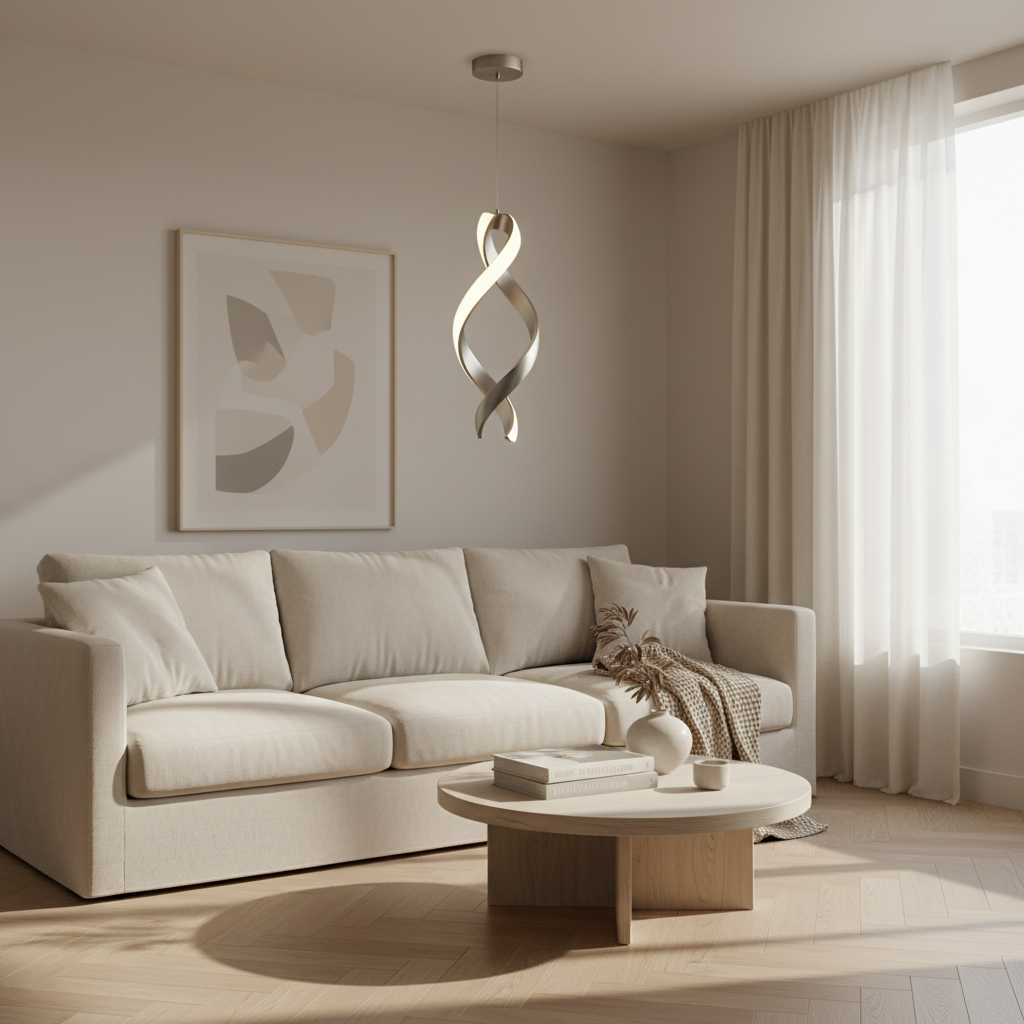 Modern Spiral Pendant Light